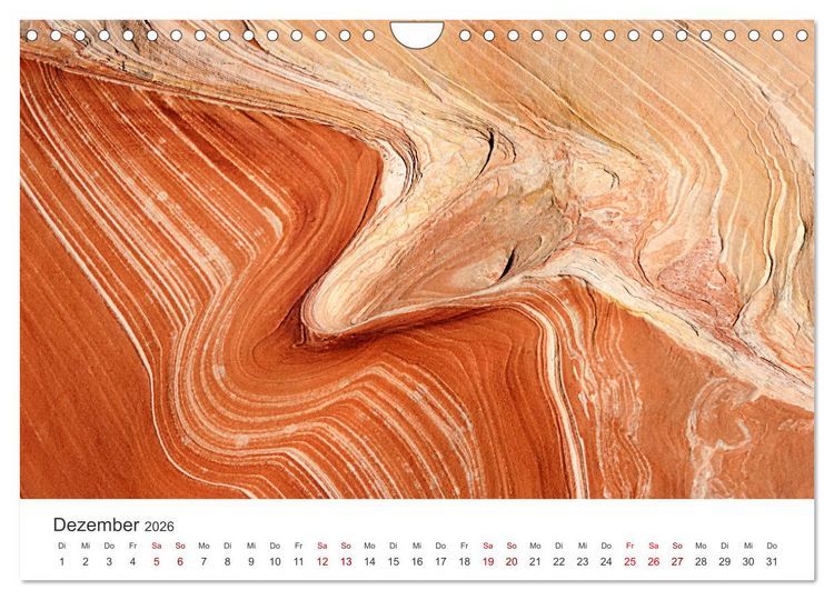 Produktbild: Paria Canyon - The Wave Naturwunder (Wandkalender 2026 DIN A4 quer), CALVENDO Monatskalender