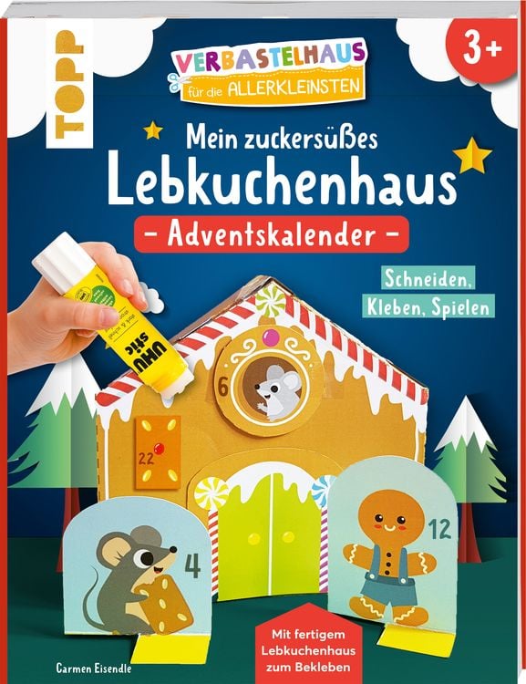 Produktbild: Verbastelhaus für die Allerkleinsten. Adventskalender - Mein zuckersüßes Lebkuchenhaus