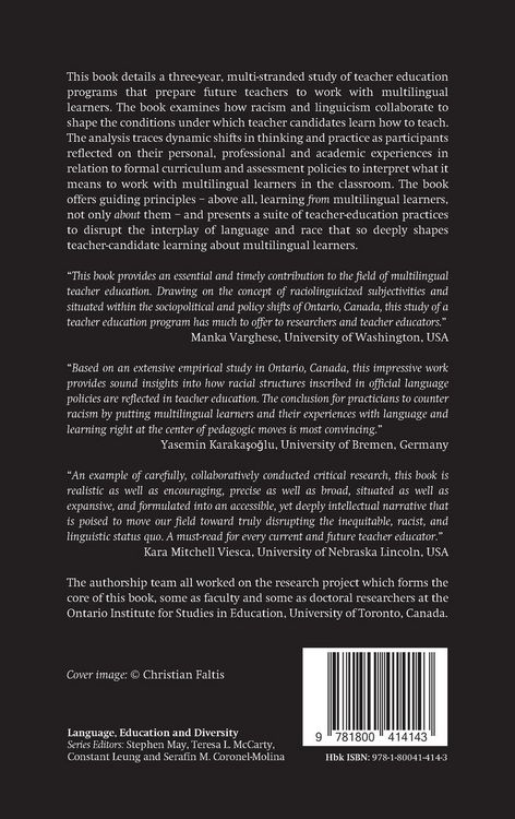 Produktbild: Centering Multilingual Learners and Countering Raciolinguistic Ideologies in Teacher Education