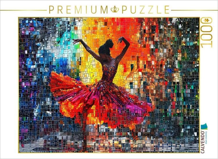 Produktbild: CALVENDO Puzzle T&auml;nzerin | 1000 Teile Lege-Gr&ouml;&szlig;e 64x48cm Foto-Puzzle f&uuml;r gl&uuml;ckliche Stunden