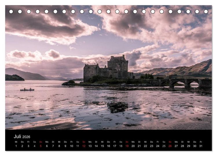 Produktbild: Die Highlands - Schottlands rauher Nordwesten (Tischkalender 2026 DIN A5 quer), CALVENDO Monatskalender