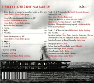 Produktbild: Ferhan And Ferzan &Ouml;nder Play Fazil Say