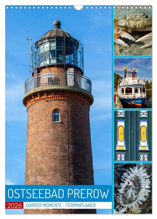 Produktbild: Ostseebad Prerow - Dar&szlig;er Momente - Terminplaner (Wandkalender 2026 DIN A3 hoch), CALVENDO Monatskalender