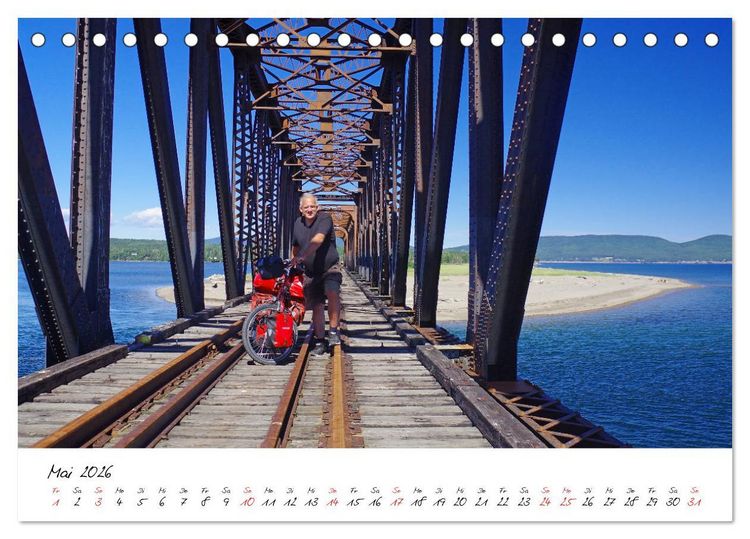 Produktbild: Abenteuer Radreisen (Tischkalender 2026 DIN A5 quer), CALVENDO Monatskalender