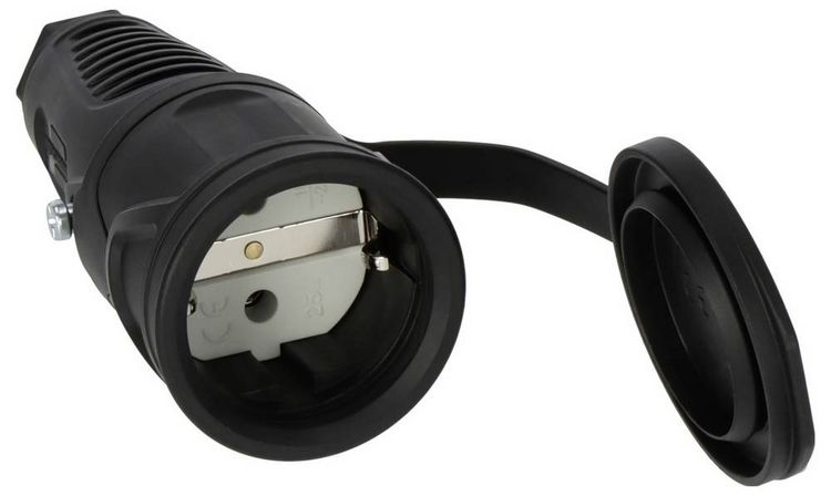 Produktbild: Brennenstuhl 1082050020 Schutzkontaktstecker Schwarz IP54