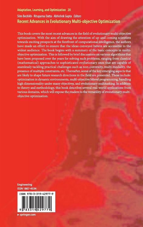 Produktbild: Recent Advances in Evolutionary Multi-objective Optimization