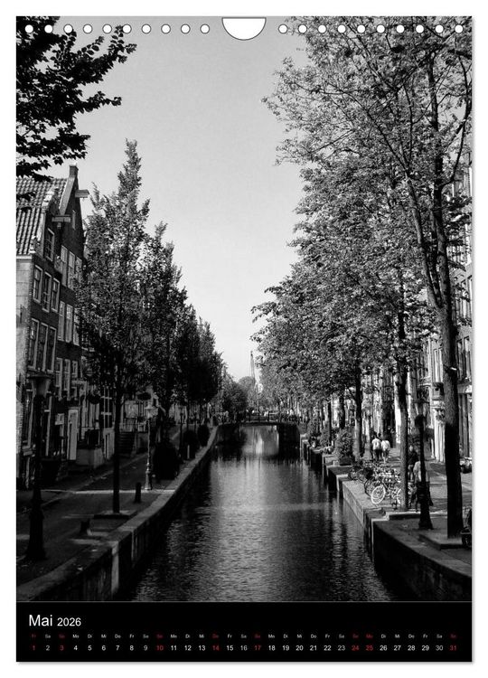 Produktbild: Metropole Amsterdam (Wandkalender 2026 DIN A4 hoch), CALVENDO Monatskalender