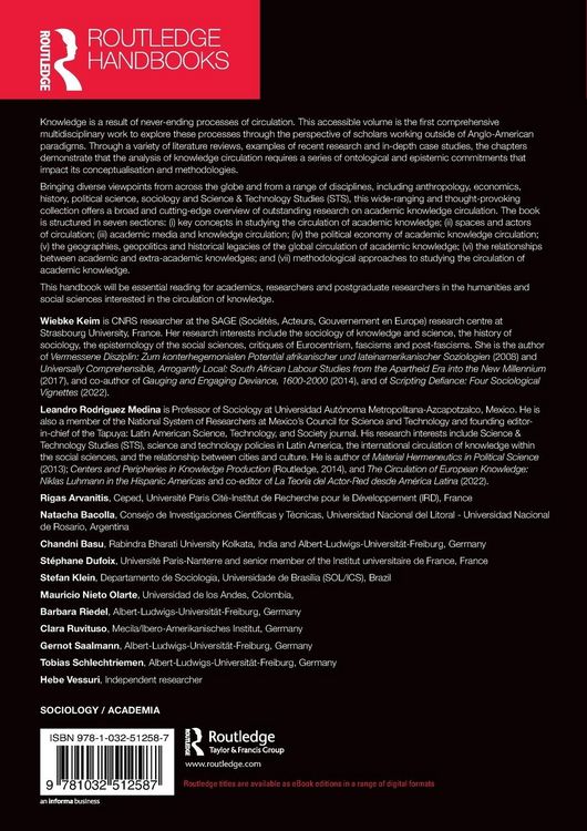 Produktbild: Routledge Handbook of Academic Knowledge Circulation