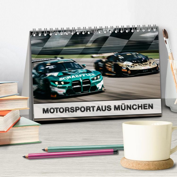 Produktbild: Motorsport aus M&uuml;nchen (Tischkalender 2026 DIN A5 quer), CALVENDO Monatskalender