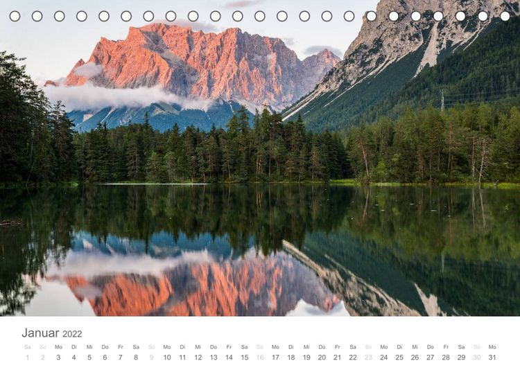 Produktbild: Alpine Seelandschaften (Tischkalender 2022 DIN A5 quer)
