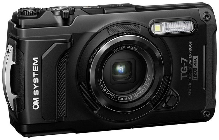 Produktbild: OM System TG-7 black Digitalkamera 12 Megapixel Opt. Zoom: 4 x Schwarz Sto&szlig;fest, Wasserdicht, 4K-Video