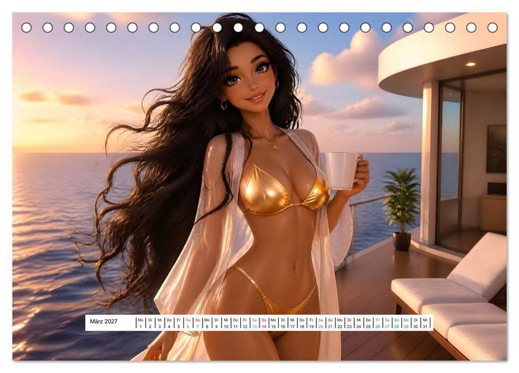 Produktbild: Valentina - Dort schlafen, wovon andere nur tr&auml;umen (Tischkalender 2027 DIN A5 quer), CALVENDO Monatskalender