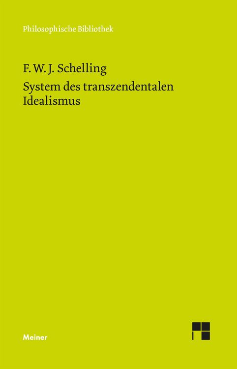 Produktbild: System des transzendentalen Idealismus