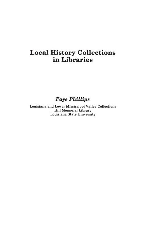 Produktbild: Local History Collections in Libraries