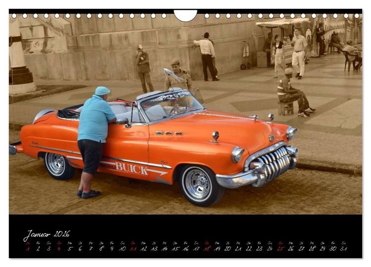 Produktbild: Kuba und die Oldtimer (Wandkalender 2026 DIN A4 quer), CALVENDO Monatskalender