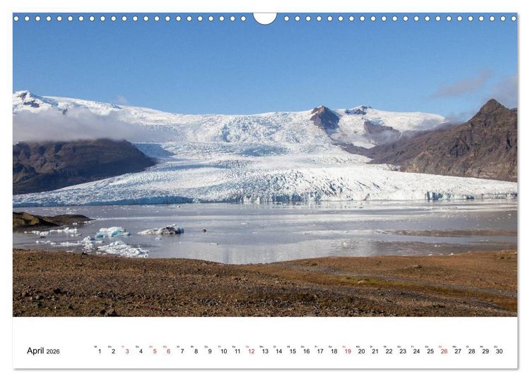 Produktbild: ISLAND Atemberaubende Natur aus Feuer und Eis (Wandkalender 2026 DIN A3 quer), CALVENDO Monatskalender