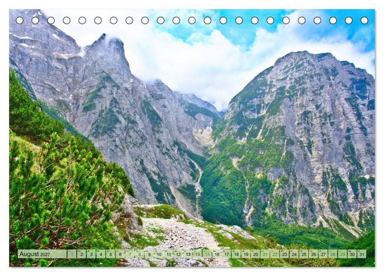 Produktbild: Slowenien - Impressionen eines Naturjuwels (Tischkalender 2027 DIN A5 quer), CALVENDO Monatskalender