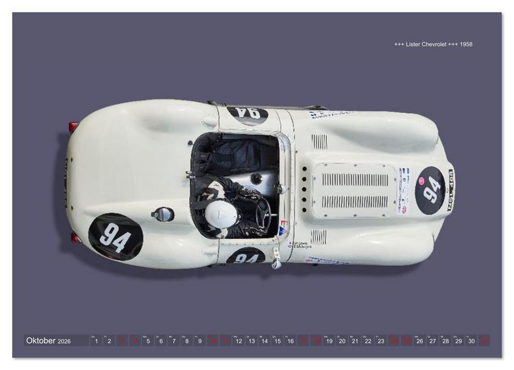 Produktbild: Two-Seater Racing Cars 1950-1960 (Wandkalender 2026 DIN A2 quer), CALVENDO Monatskalender