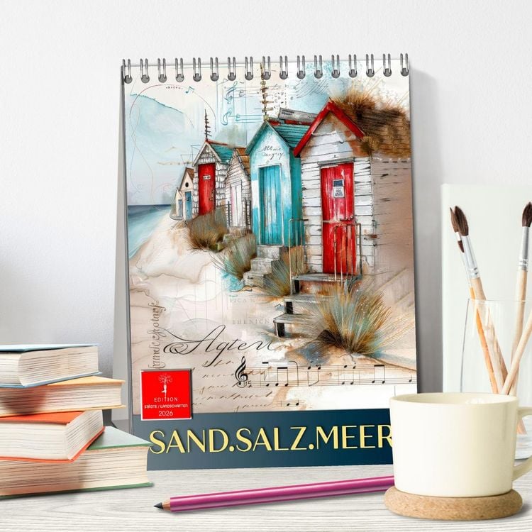 Produktbild: Sand.Salz.Meer. (Tischkalender 2026 DIN A5 hoch), CALVENDO Monatskalender