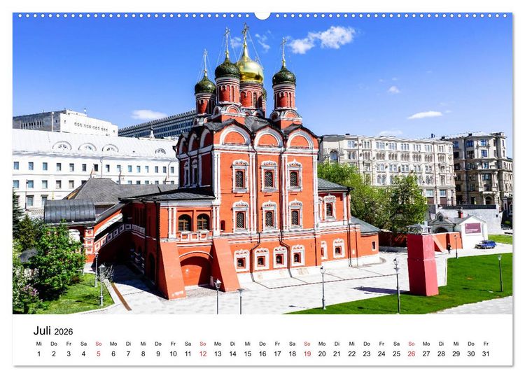 Produktbild: Moskau City (Wandkalender 2026 DIN A2 quer), CALVENDO Monatskalender