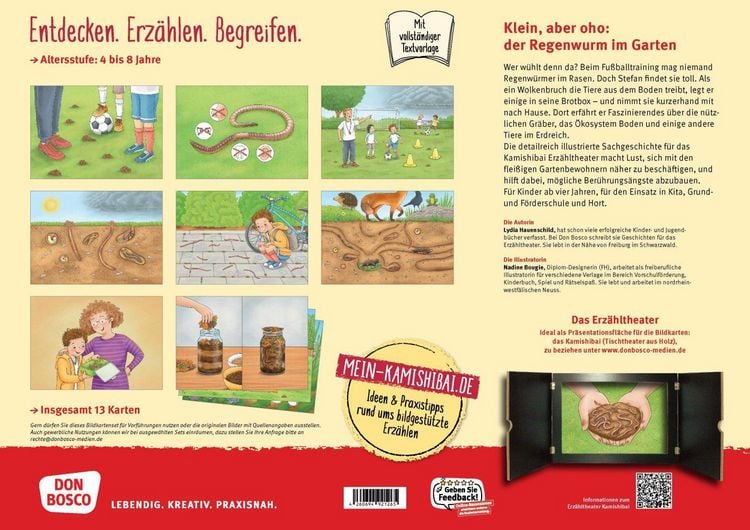 Produktbild: Was macht der Regenwurm im Garten? Kamishibai Bildkartenset
