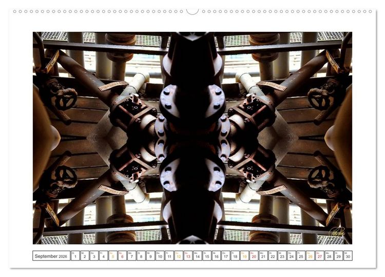 Produktbild: Faszination Spiegelung - Industrie und Technik (Wandkalender 2026 DIN A2 quer), CALVENDO Monatskalender