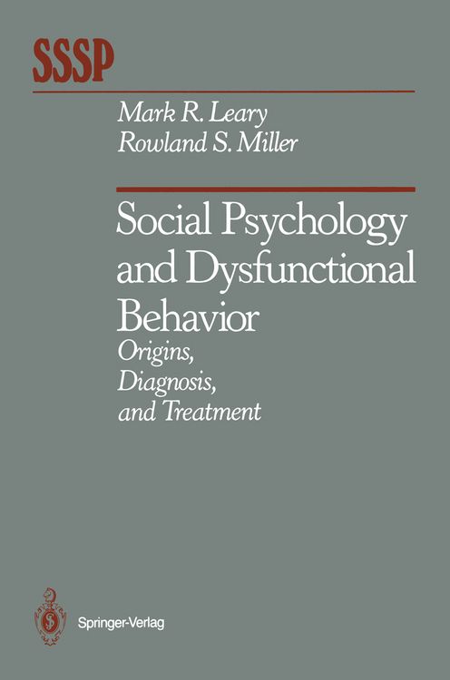 Produktbild: Social Psychology and Dysfunctional Behavior
