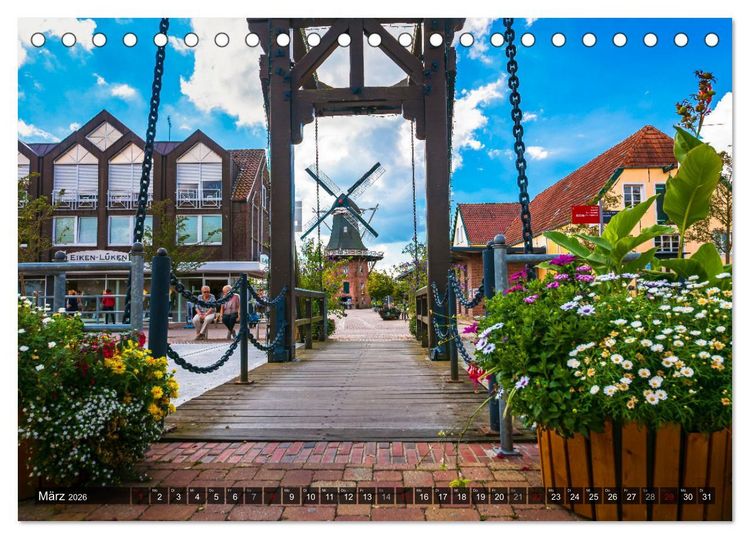 Produktbild: Papenburg - Venedig des Nordens (Tischkalender 2026 DIN A5 quer), CALVENDO Monatskalender