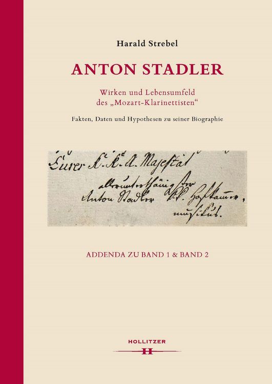 Produktbild: Anton Stadler. Wirken und Lebensumfeld des "Mozart-Klarinettisten".