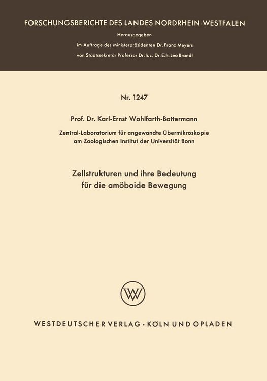 Produktbild: Zellstrukturen und ihre Bedeutung f&uuml;r die am&ouml;boide Bewegung