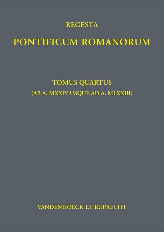 Produktbild: Regesta Pontificum Romanorum