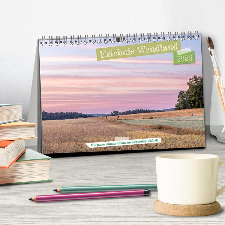 Produktbild: Erlebnis Wendland (Tischkalender 2026 DIN A5 quer), CALVENDO Monatskalender
