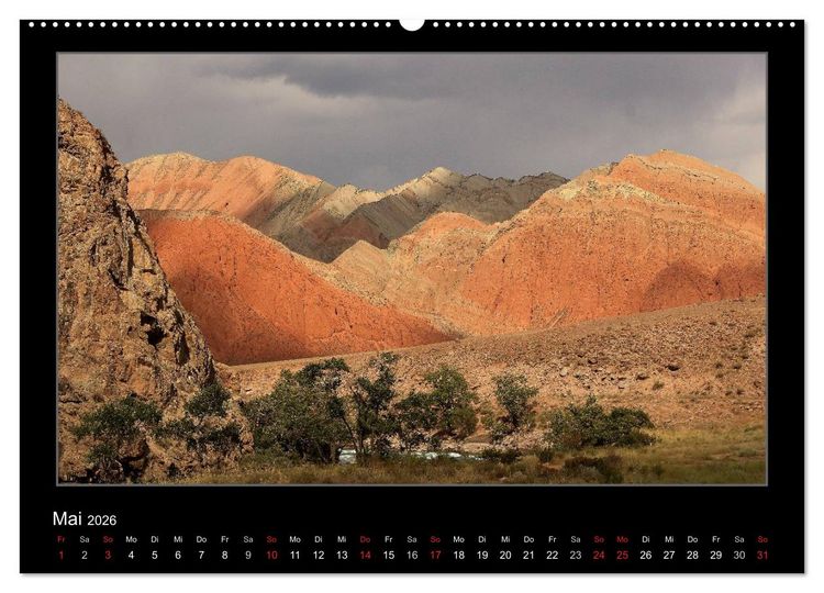 Produktbild: Unbekanntes Kirgistan (Wandkalender 2026 DIN A2 quer), CALVENDO Monatskalender