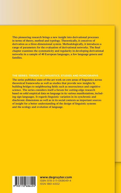 Produktbild: Derivational Networks Across Languages
