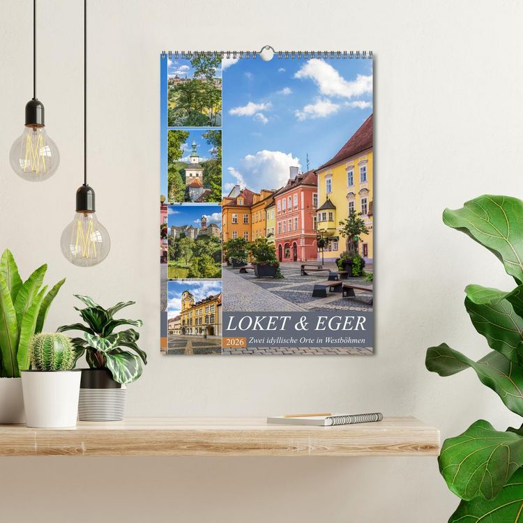 Produktbild: LOKET UND EGER Zwei idyllische Orte in Westb&ouml;hmen (Wandkalender 2026 DIN A3 hoch), CALVENDO Monatskalender