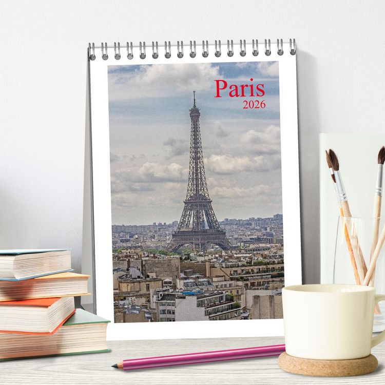 Produktbild: Paris (Tischkalender 2026 DIN A5 hoch), CALVENDO Monatskalender