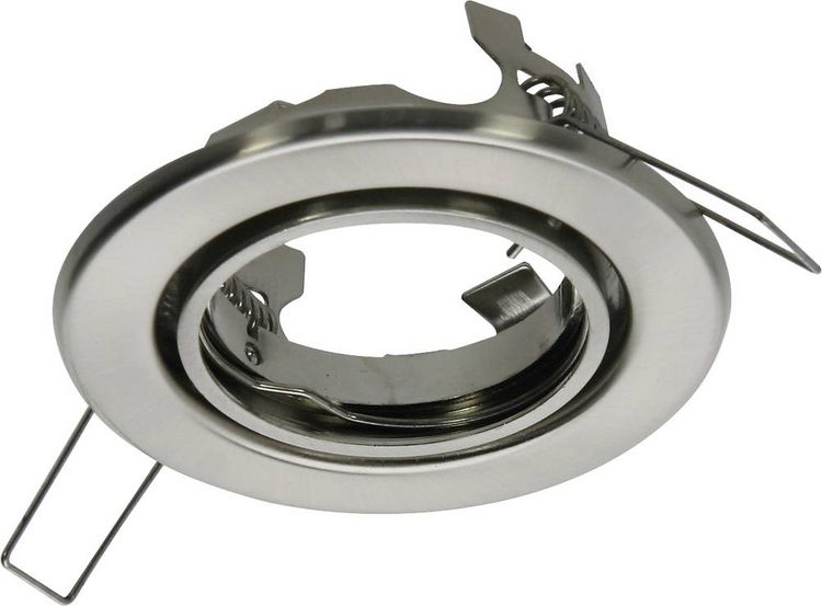 Produktbild: Heitronic 23552 DL6801 Einbauleuchte LED GU5.3 35W Edelstahl (geb&uuml;rstet)