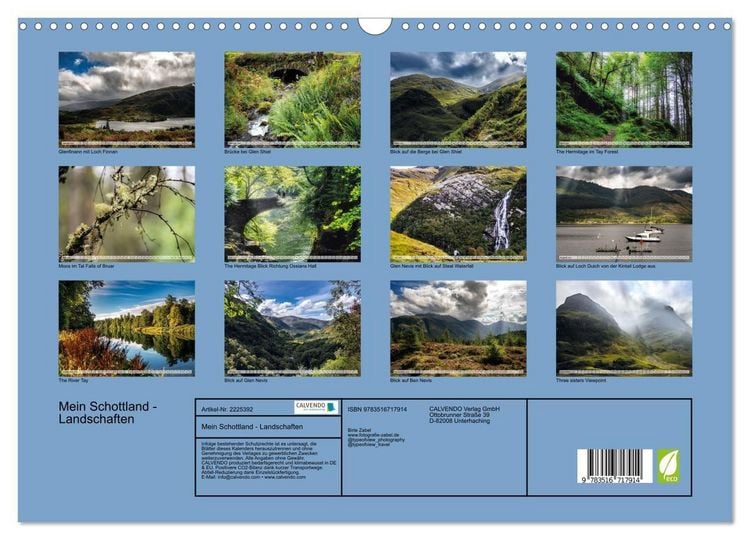 Produktbild: Mein Schottland - Landschaften (Wandkalender 2026 DIN A3 quer), CALVENDO Monatskalender