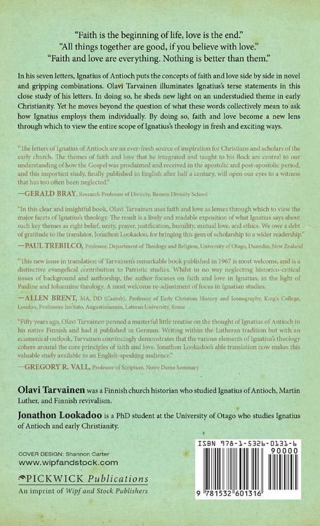 Produktbild: Faith and Love in Ignatius of Antioch