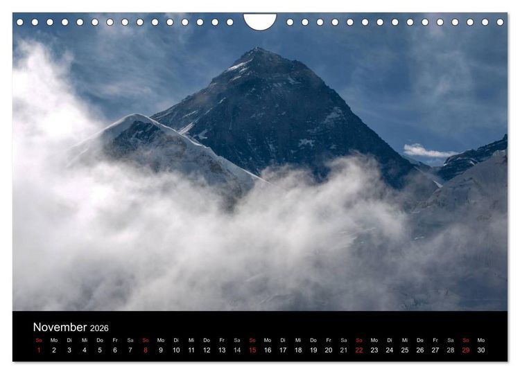 Produktbild: Majest&auml;tische Bergwelten - Der Everest Trek (Wandkalender 2026 DIN A4 quer), CALVENDO Monatskalender