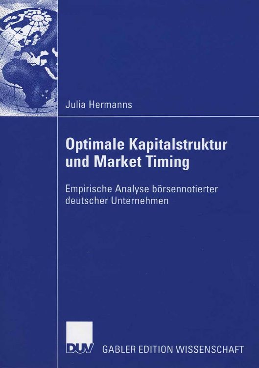 Produktbild: Optimale Kapitalstruktur und Market Timing
