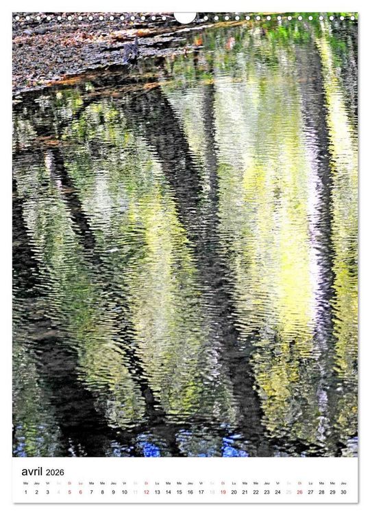 Produktbild: Reflets d'eau (Calendrier mural 2026 DIN A3 horizontal), CALVENDO calendrier mensuel