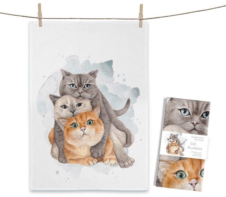 Produktbild: Geschirrtuch Cat Buddies