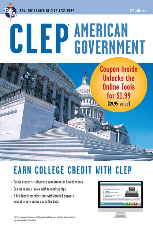 Produktbild: CLEP(R) American Government Book + Online