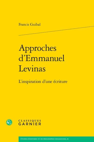 Produktbild: Approches d'Emmanuel Leninas : l'inspiration d'une &eacute;criture