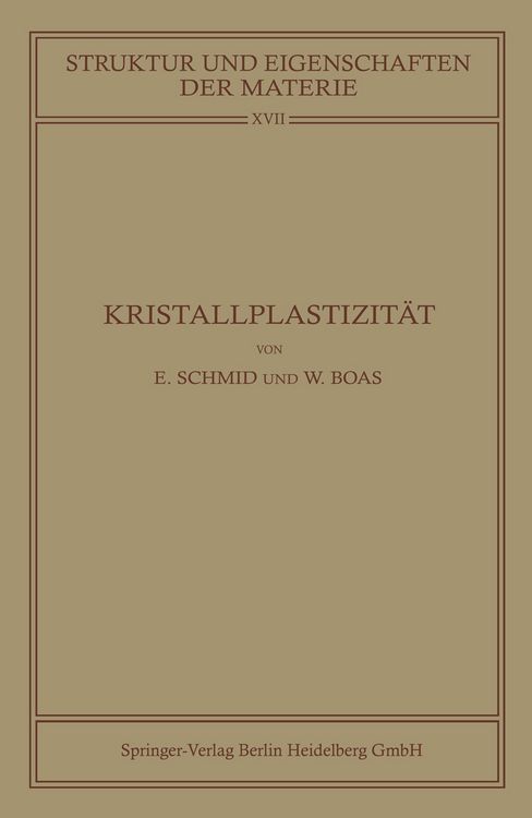 Produktbild: Kristallplastizit&auml;t