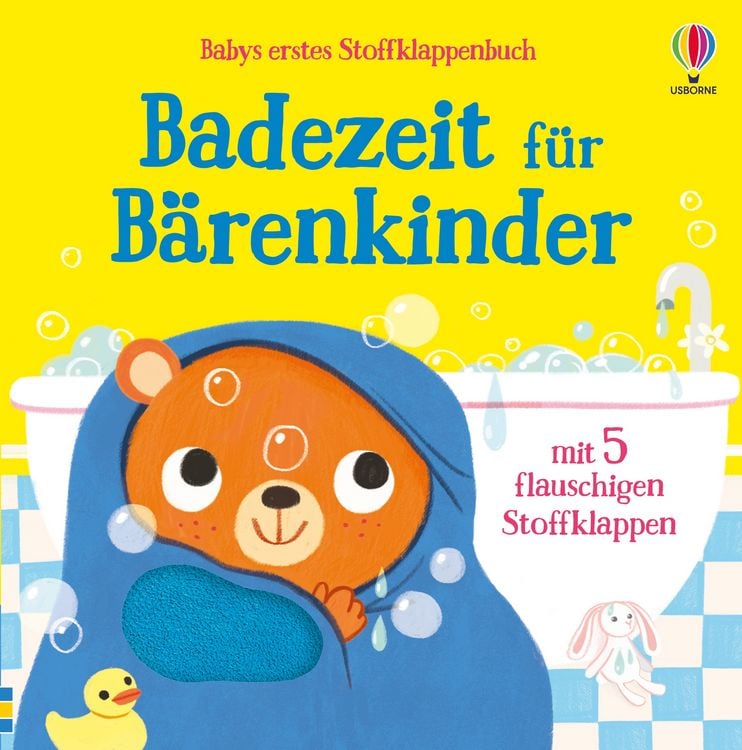 Produktbild: Babys erstes Stoffklappenbuch: Badezeit f&uuml;r B&auml;renkinder