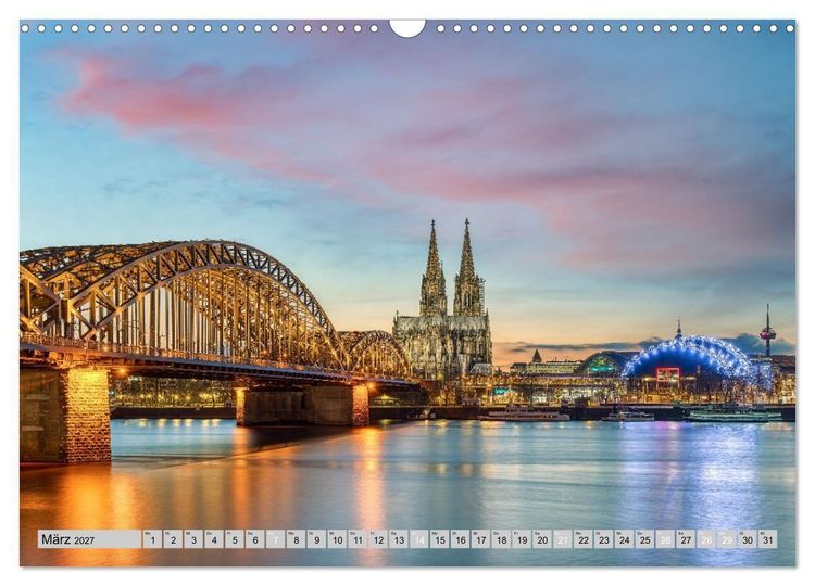 Produktbild: Wundersch&ouml;nes K&ouml;ln (Wandkalender 2027 DIN A3 quer), CALVENDO Monatskalender