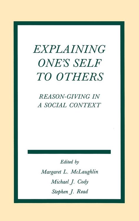 Produktbild: Explaining One's Self To Others