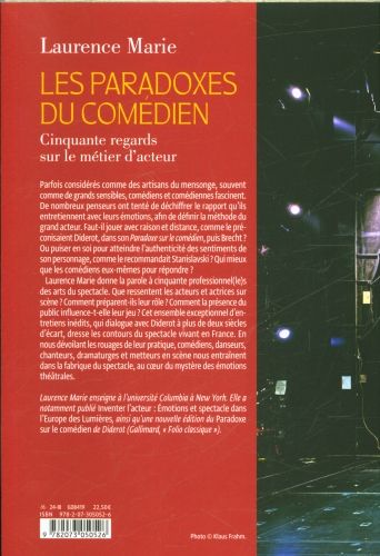 Produktbild: Les paradoxes du com&eacute;dien : 50 regards sur le m&eacute;tier d'acteur